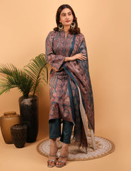 Regal Paisley Woollen Kurta Set