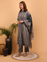 Mystical Grey Kurta Set