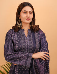 Mystic Violet Woollen Kurta Set