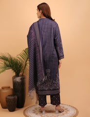 Mystic Violet Woollen Kurta Set