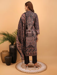 Midnight Paisley Woolen Kurta Set