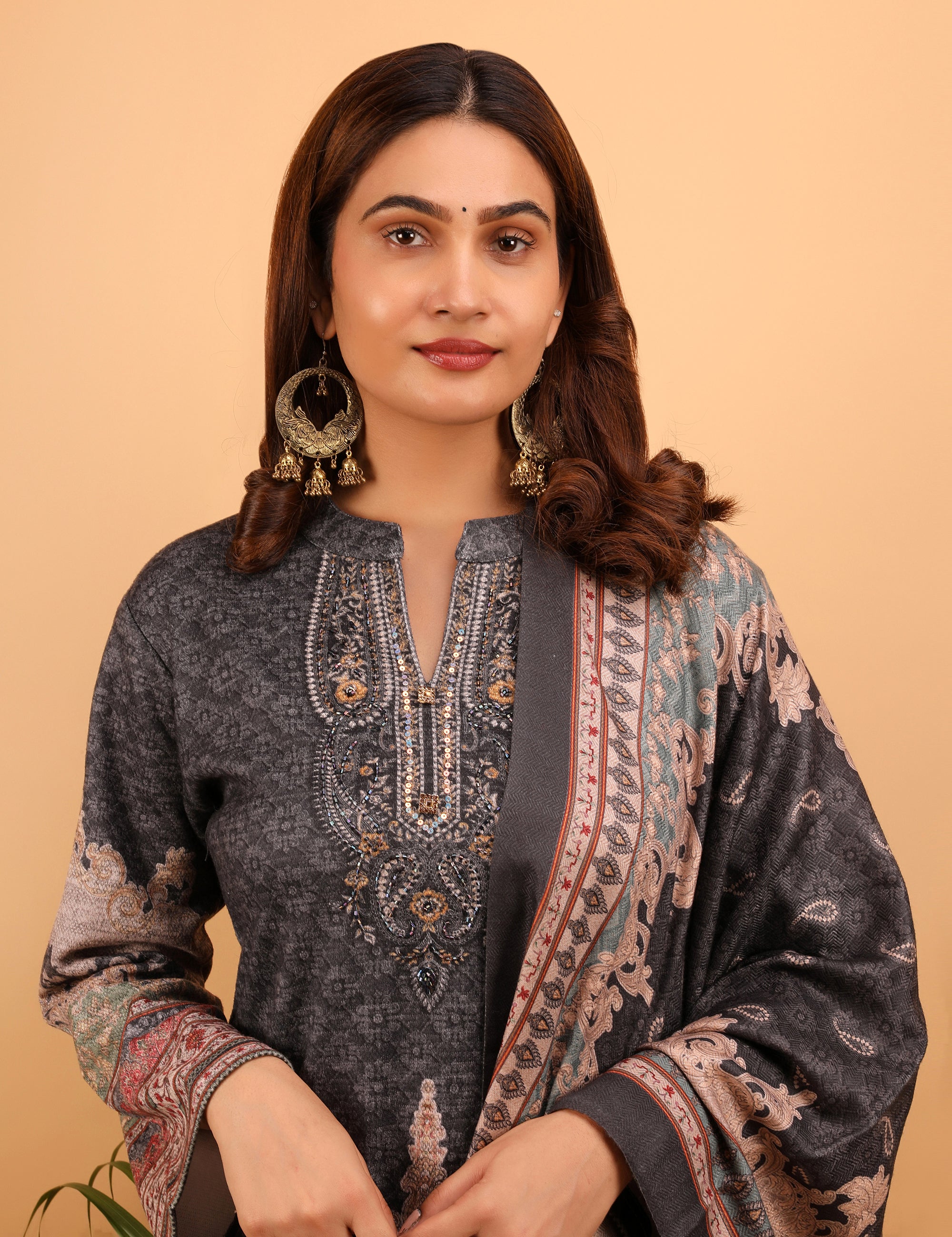 Serene Winter Woolen Kurta Set