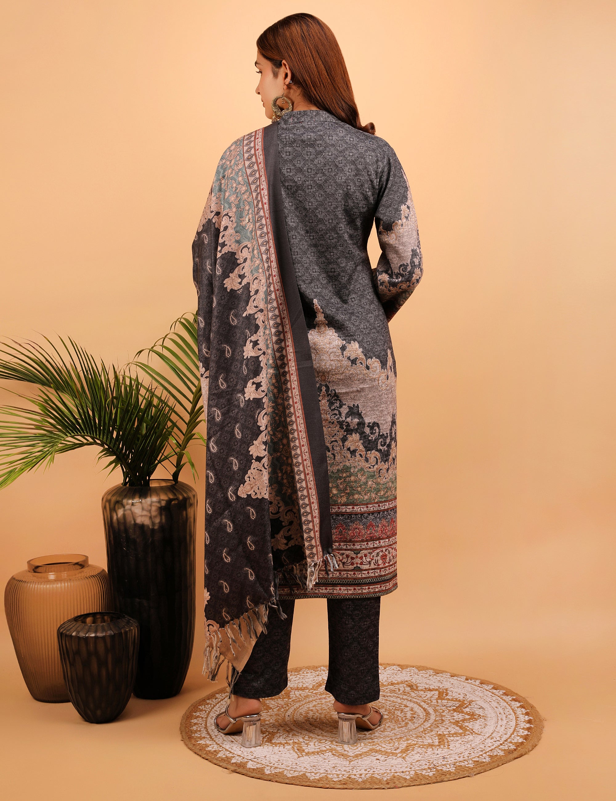 Serene Winter Woolen Kurta Set