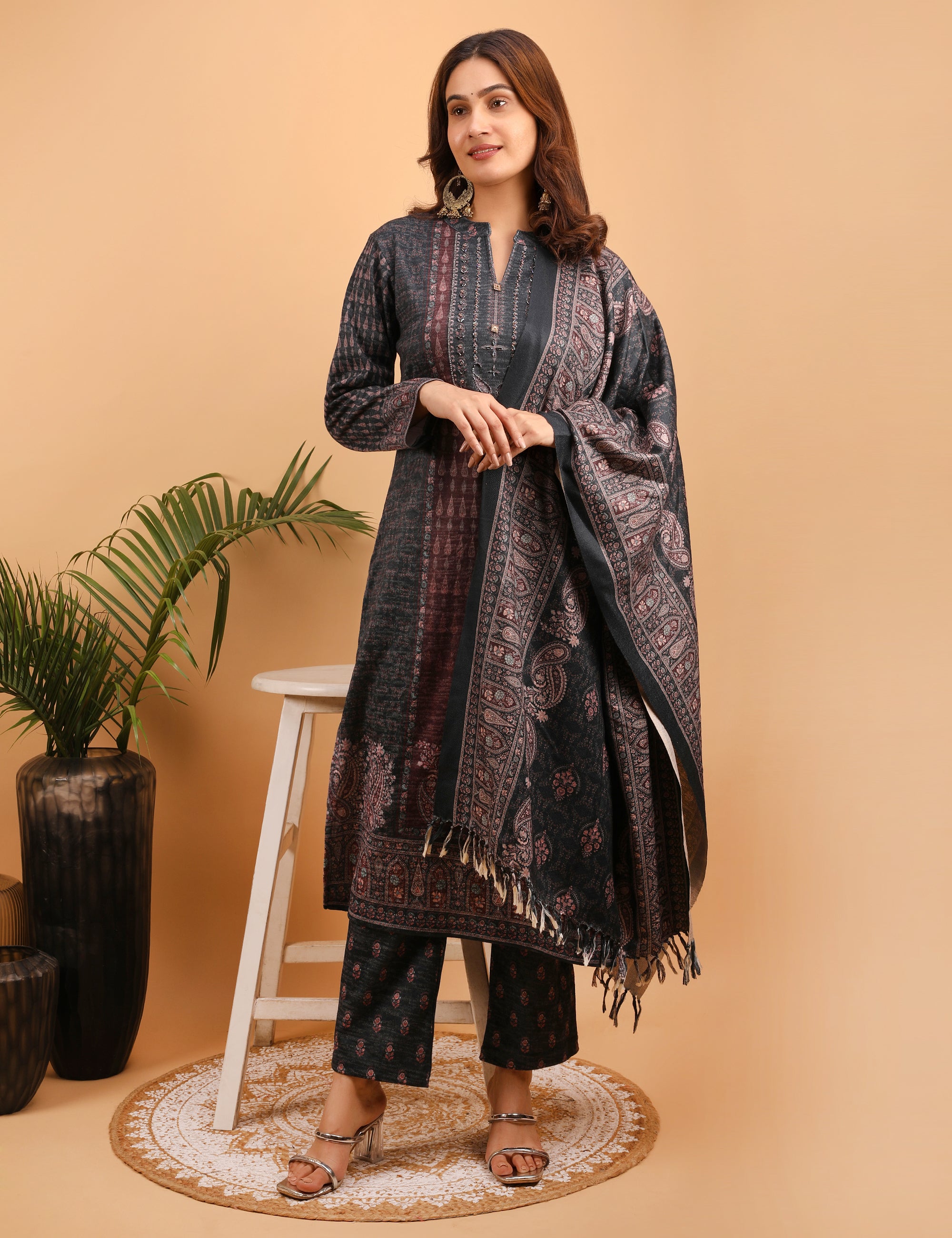 Midnight Mirage Kurta  Set