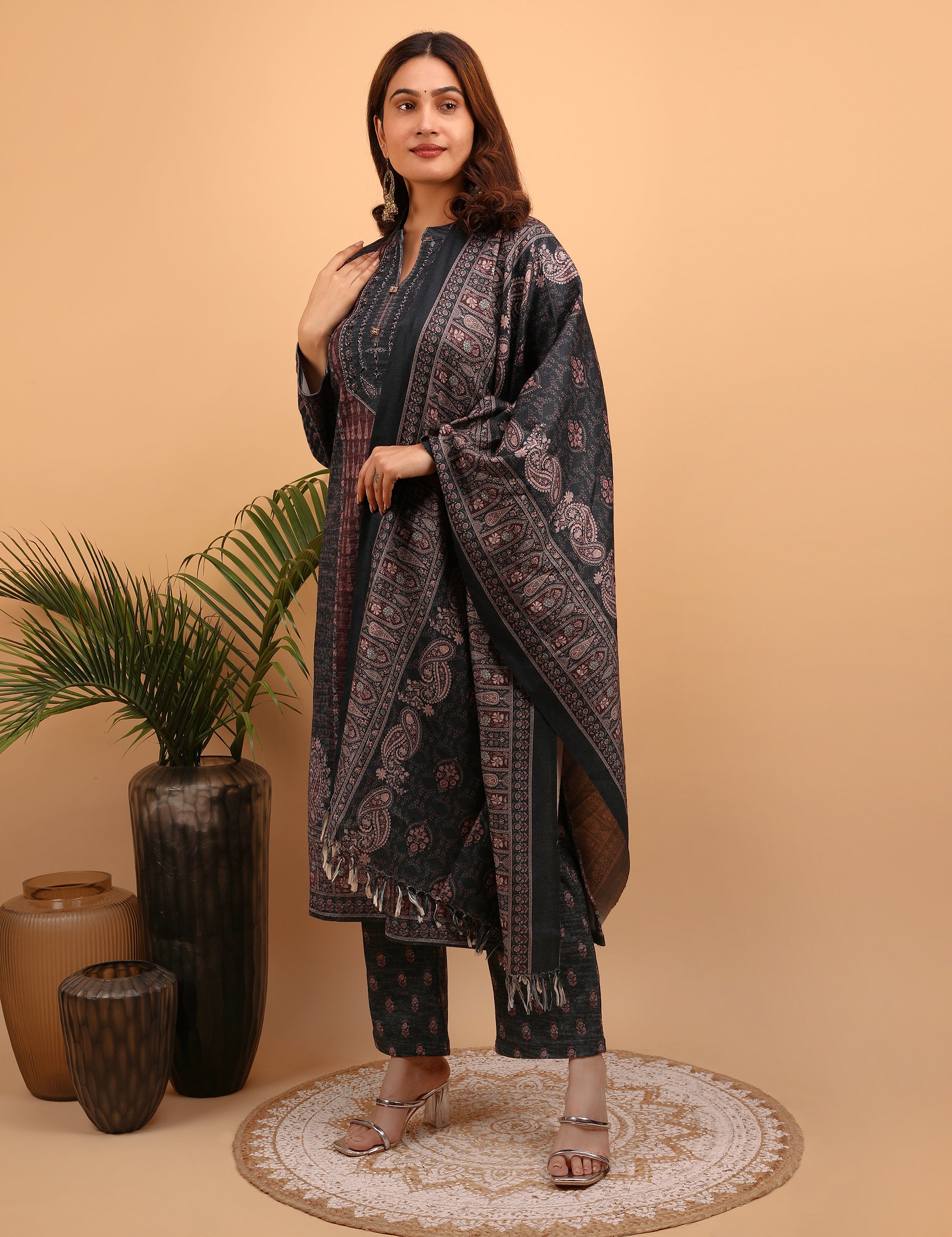 Midnight Mirage Kurta  Set