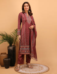 Crimson Majesty Kurta  Set