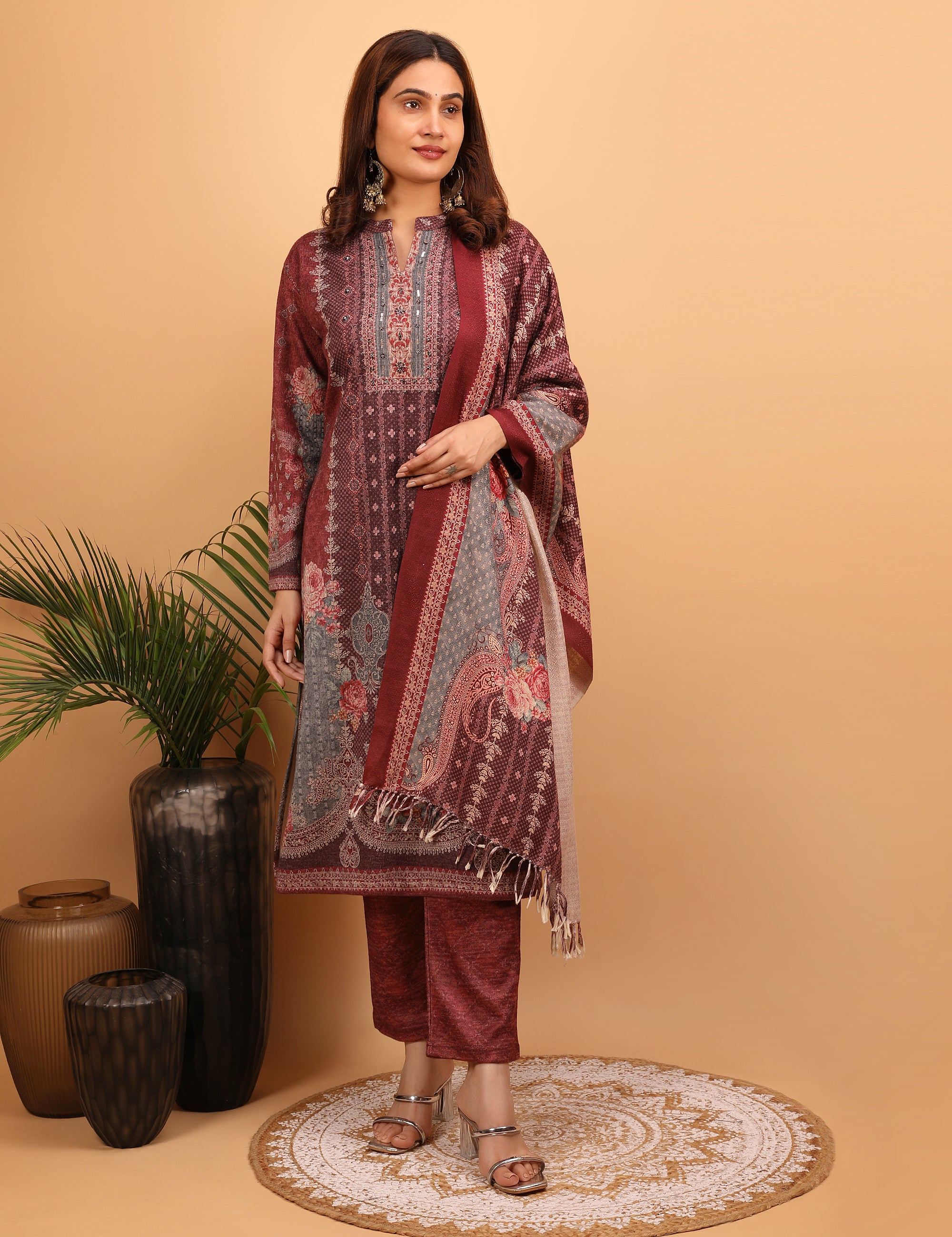 Majestic Ruby Kurta Set