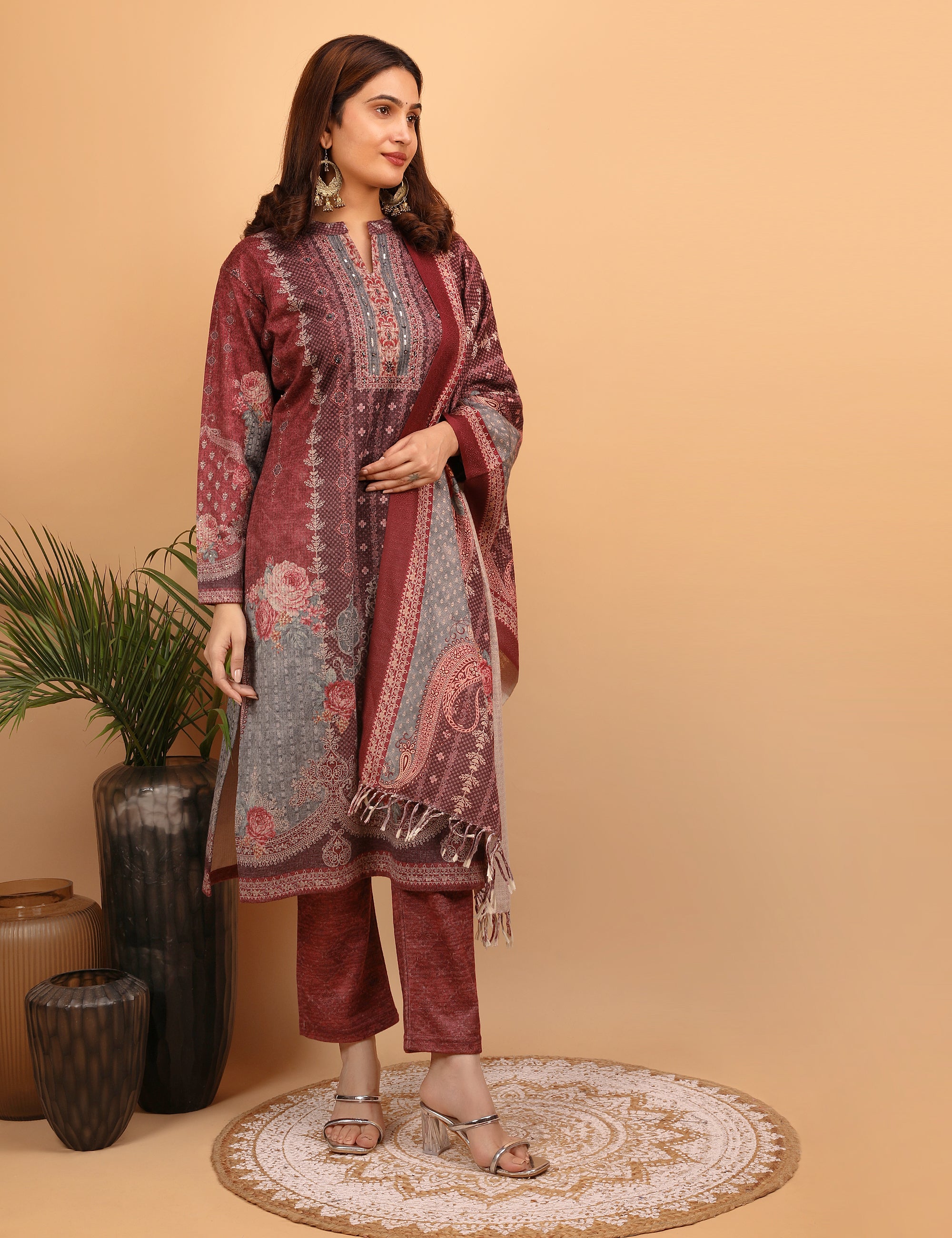 Majestic Ruby Kurta Set