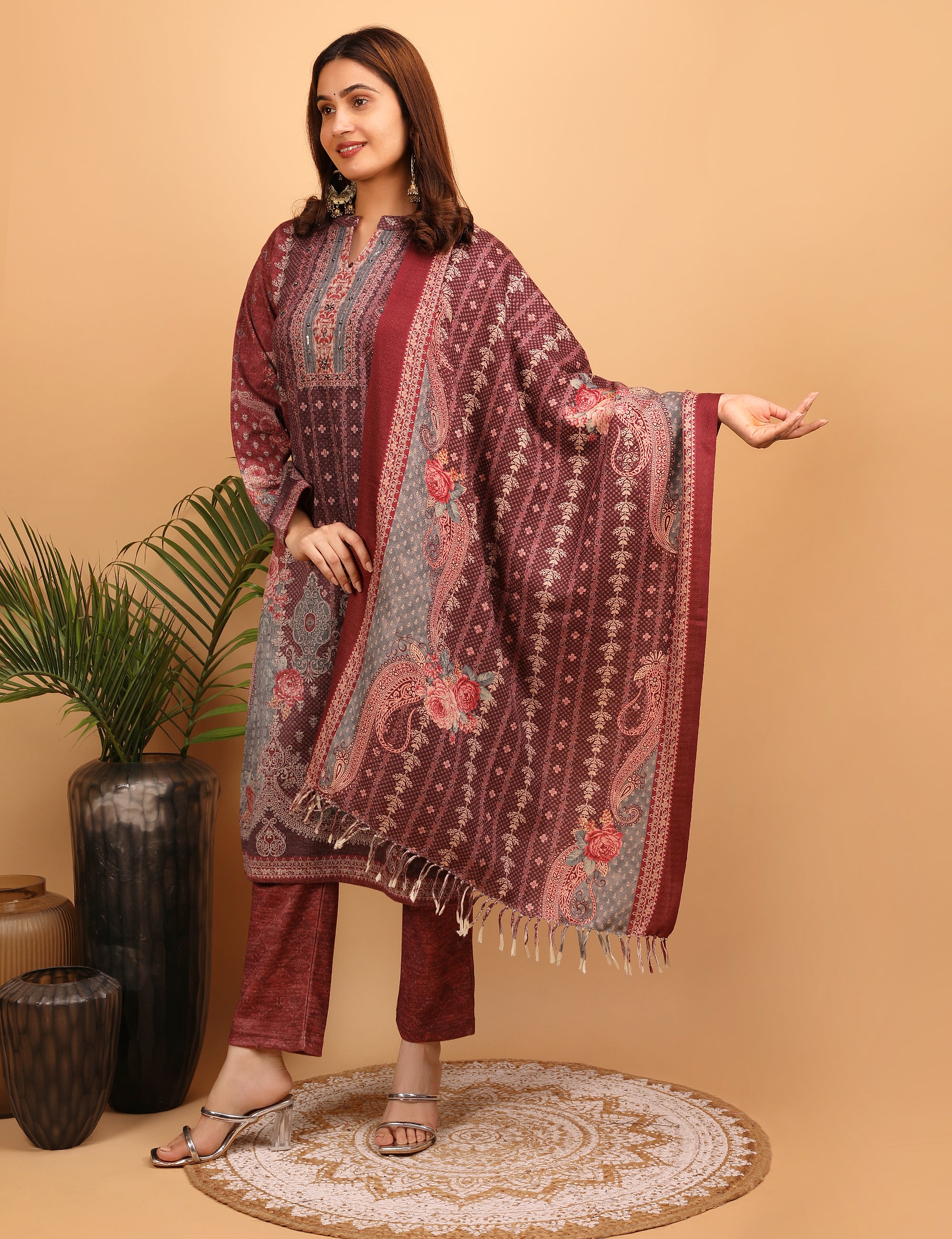 Majestic Ruby Kurta Set