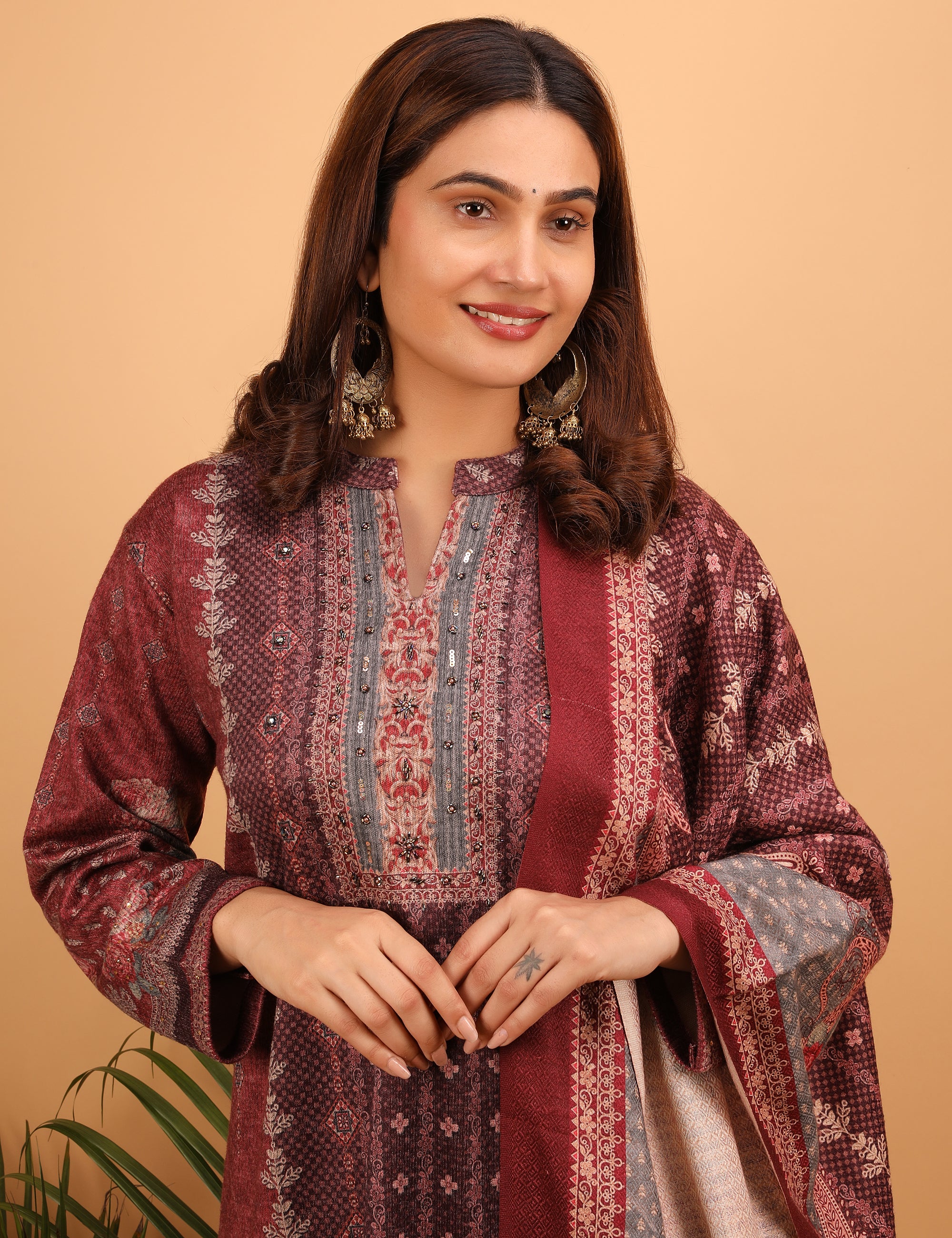 Majestic Ruby Kurta Set