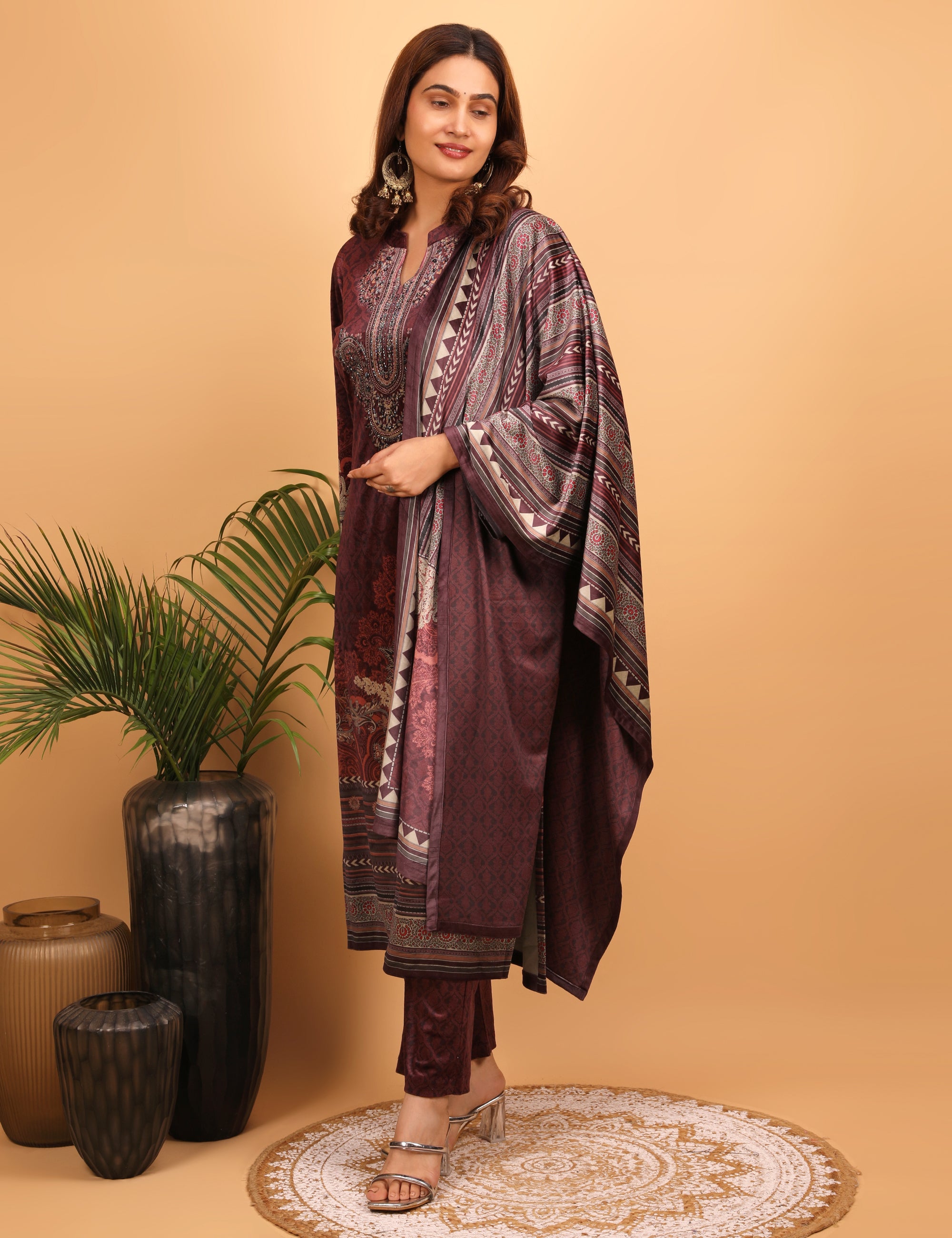 Plum Royale Kurta Set