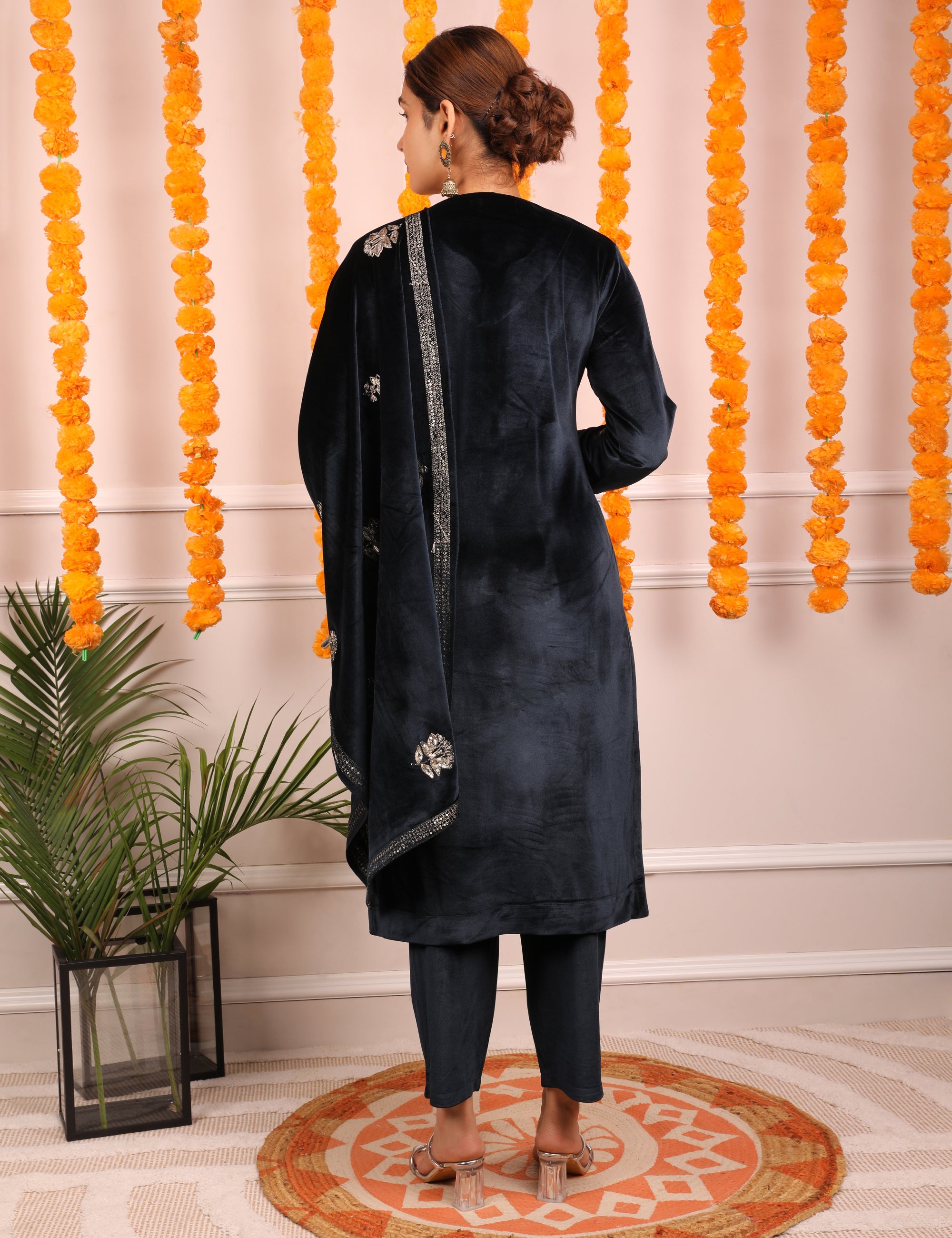 Velvet Elegance Kurta Set