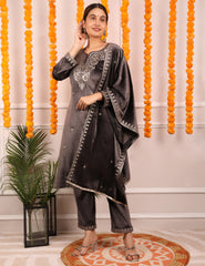 Choco Whisper Luxe Kurta Set